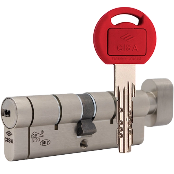 Циліндр CISA Astral Tekno PRO 95T (45*50T) нікель матовий 5 ключів