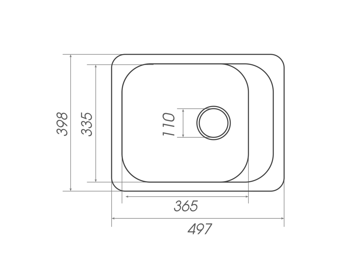 Гранітна мийка для кухні VALESO 4050 KORRADO матова Сафарі - 2