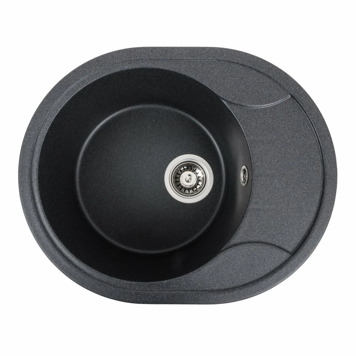 Гранітна мийка для кухні VALESO 5847 ONYX матовий Карбон - 2