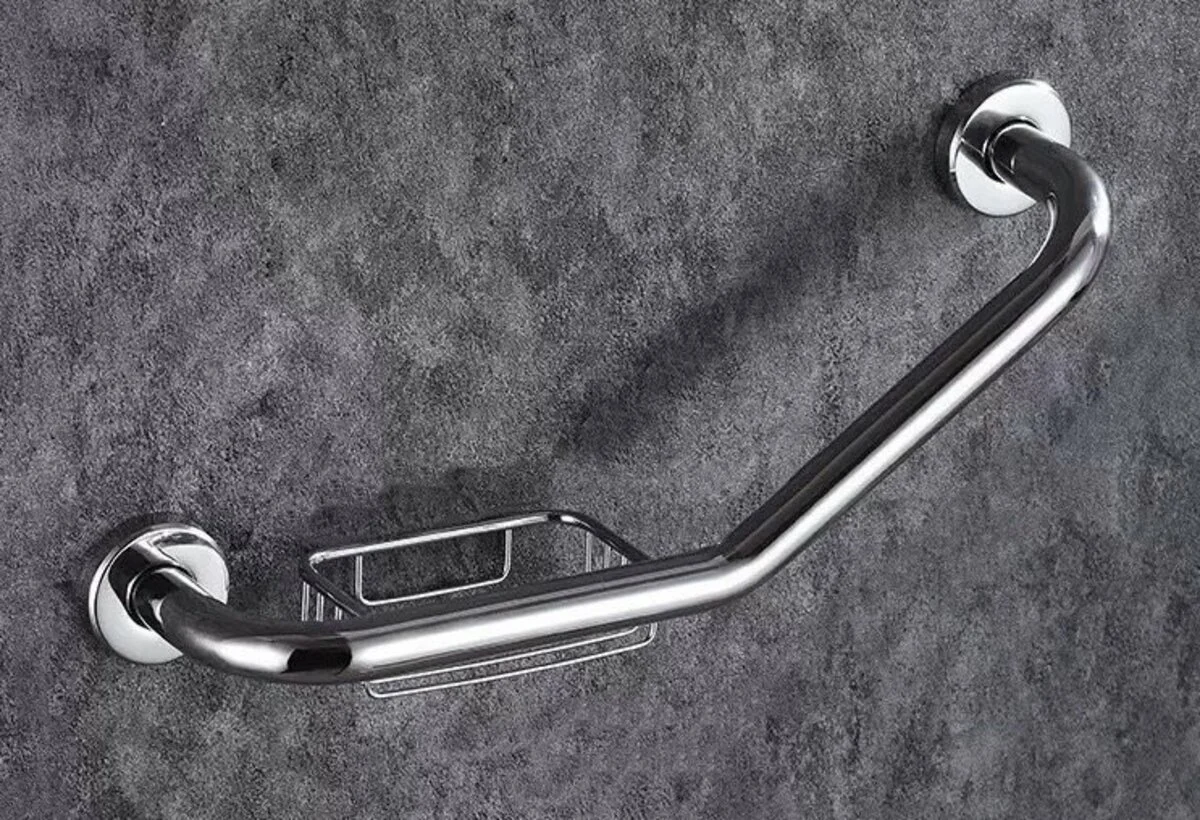 Вигнутий поручень з мильницею Valeso NES-T447 - 2