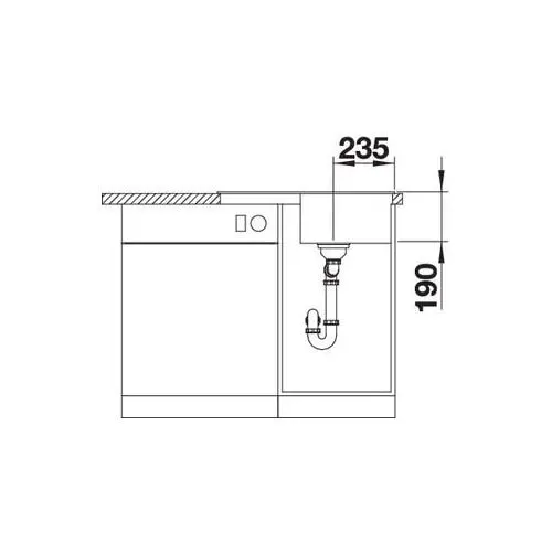 Кухонна мийка Blanco - 524725 ZIA 45 S COMPACT - 3