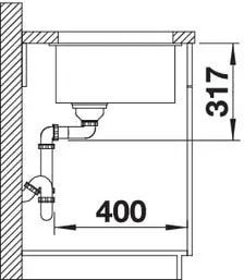 Кухонна мийка Blanco - ETAGON 500-U (525887) - 3
