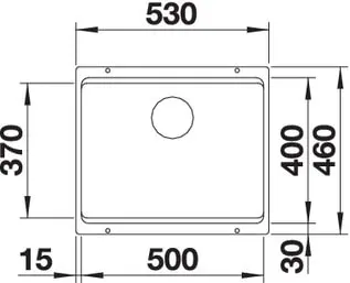 Кухонна мийка Blanco - ETAGON 500-U (525887) - 2