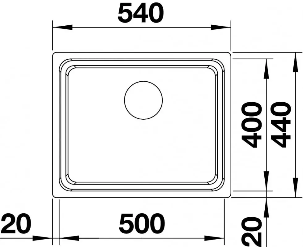 Кухонна мийка Blanco - ETAGON 500-U 521841 - 2