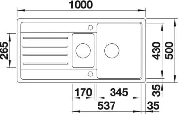 Кухонна мийка Blanco - LEGRA 6 S (522207) - 2