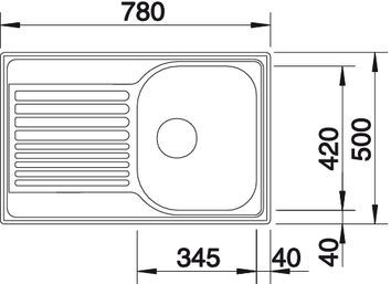 Кухонна мийка Blanco - TIPO 45S Compact (513441) - 3