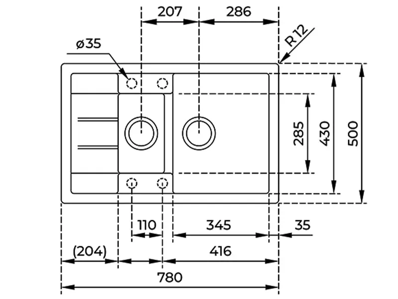 Кухонна мийка Teka - ASTRAL 60 B-TG 40143526 - 3