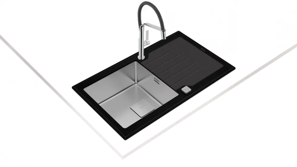 Кухонна мийка Teka - DIAMOND 1B 1D 86 BL ПОЛИРОВАННАЯ 115100011 - 8