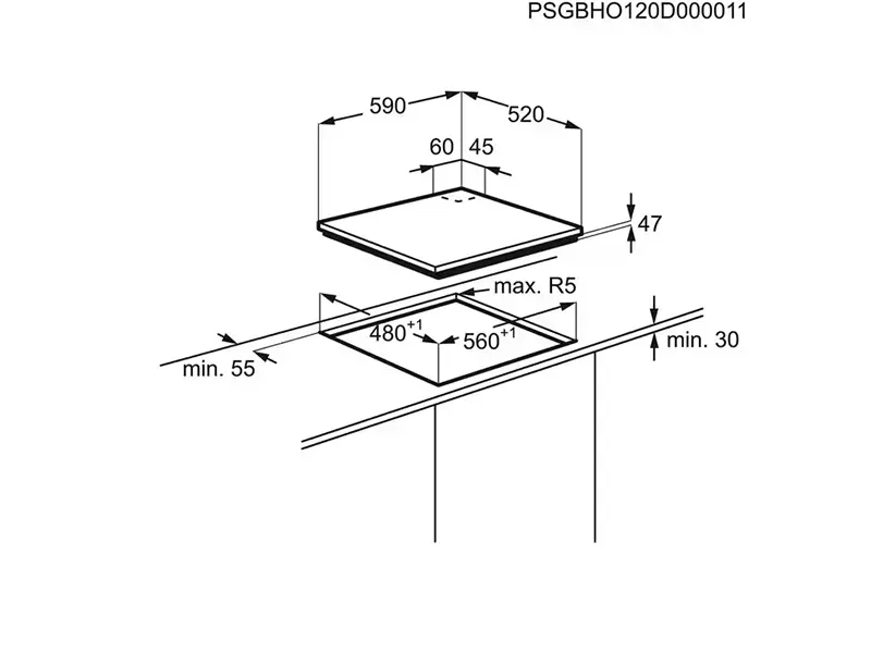 Варильна поверхня Electrolux - EGT6242NVK - 15