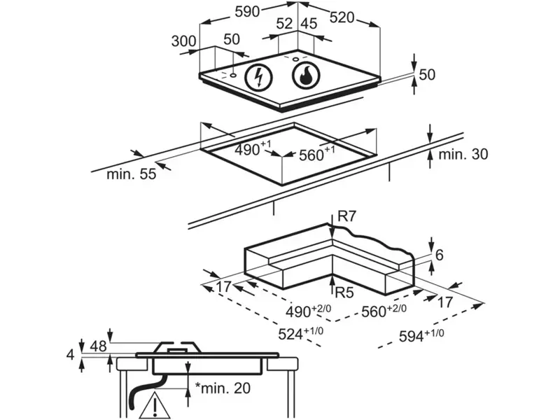 Варильна поверхня Electrolux - KDI 641723 K - 15