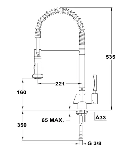 Змішувач кухонний Teka - KOBE PRO (MY1) ХРОМ 1816002 - 2
