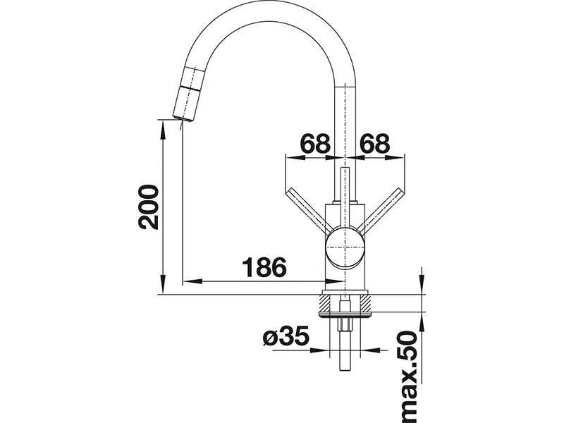 Змішувач кухонний Blanco - MIDA-S 526653 - 16