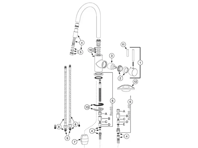 Змішувач кухонний Blanco - MIDA-S 526653 - 3
