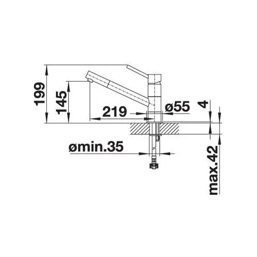 Змішувач кухонний Blanco - 525030 KANO - 11