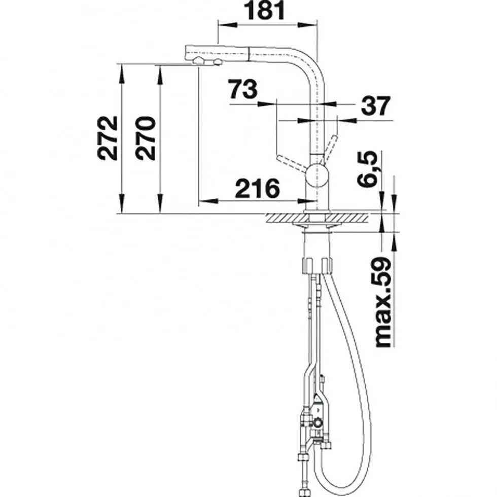 Змішувач кухонний Blanco - 525198 FONTAS-S - 2