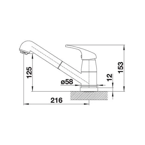 Змішувач кухонний Blanco - 521752 DARAS-S-F - 11