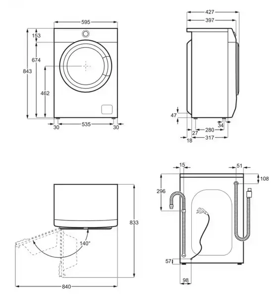 Пральна машина AEG - LSR 6 E 26 WU - 6