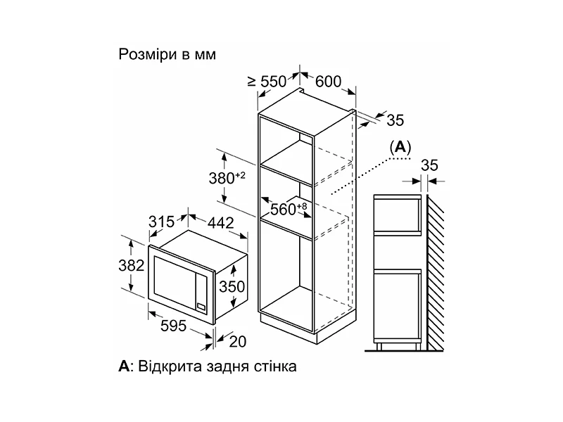 Мікрохвильова піч вбудована Bosch - BEL623MD3 - 5