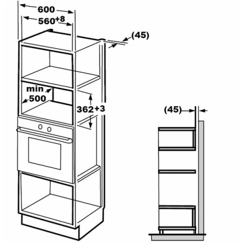 Мікрохвильова піч вбудована Hansa - AMM 20 BMXH - 2