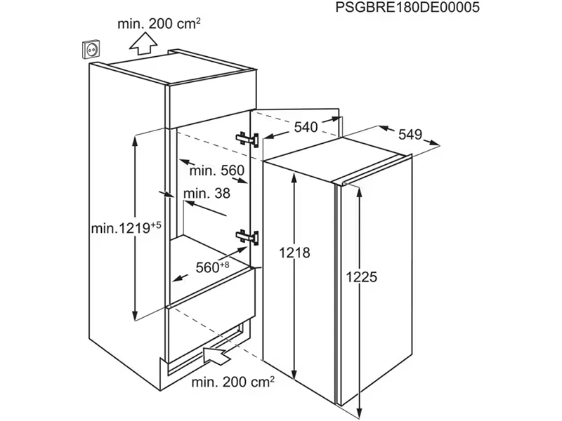 Холодильник вбудований Electrolux - LFB3AE12S1 - 2