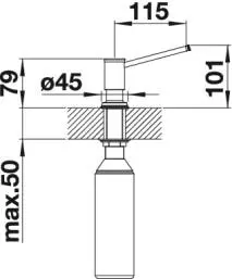 Дозатор Blanco - LIVIA 521291 - 2