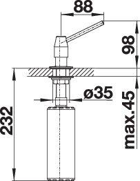 Дозатор Blanco - Tango (511266) - 2