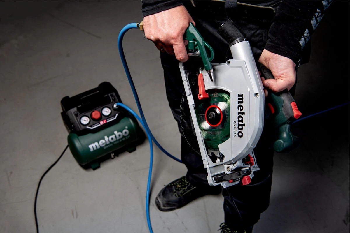 Компресор повітряний Metabo BASIC 160-6 W OF безолійний, 900Вт, 6л, 160л/хв, 8бар, 8.4кг - 2