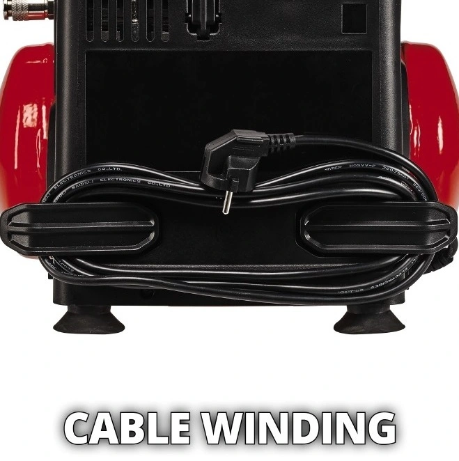 Компресор повітряний безмасляний Einhell TC-AC 190/6/8 OF, 1200Вт, 6л, 190л/хв, 8бар, 8.9кг - 2