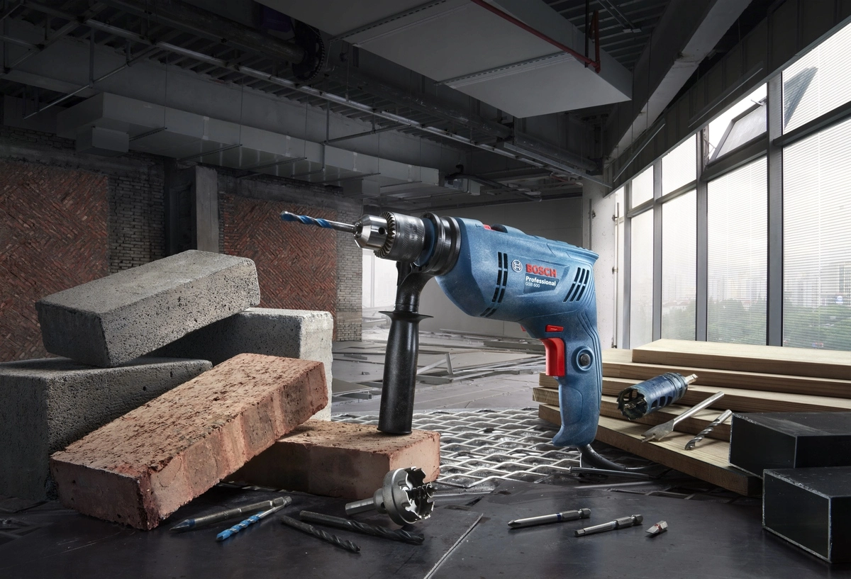 Дриль ударний Bosch Professional GSB 600 600Вт ШЗП 1-10мм 0-3000об/хв 1.7кг - 2