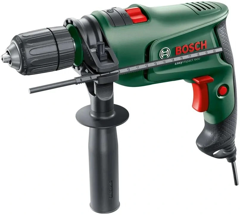 Дриль ударний Bosch EasyImpact 600 600Вт ШЗП 1-10мм 3000об/хв 1.7кг кейс