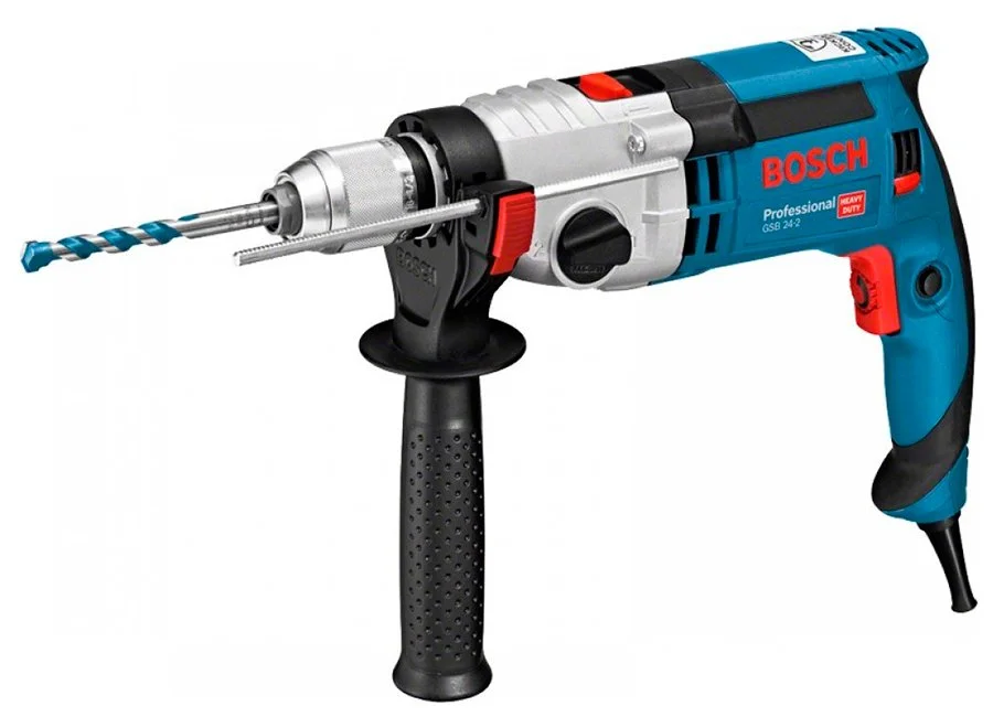 Дриль ударний Bosch Professional GSB 24-2 1100Вт ШЗП 3000об/хв 2.9кг