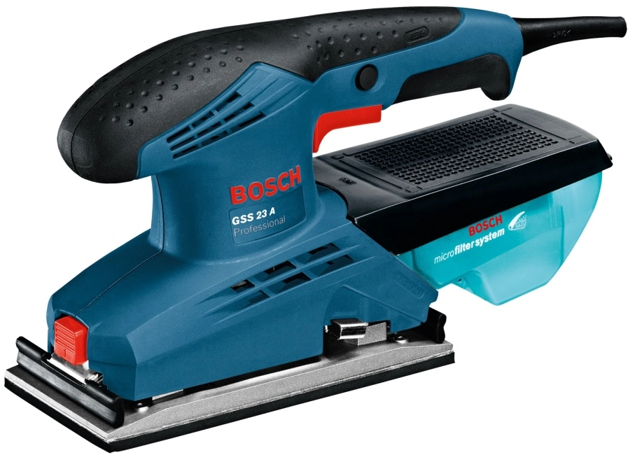 Шліфмашина вібраційна Bosch GSS 23 A 190Вт платформа 92х182 24000кол/хв 0.89кг