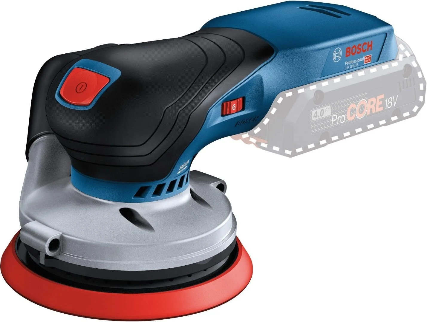 Шліфмашина ексцентрикова акумуляторна Bosch Professional GEX 18V-125 18В 125мм 10000об/хв 1.6кг