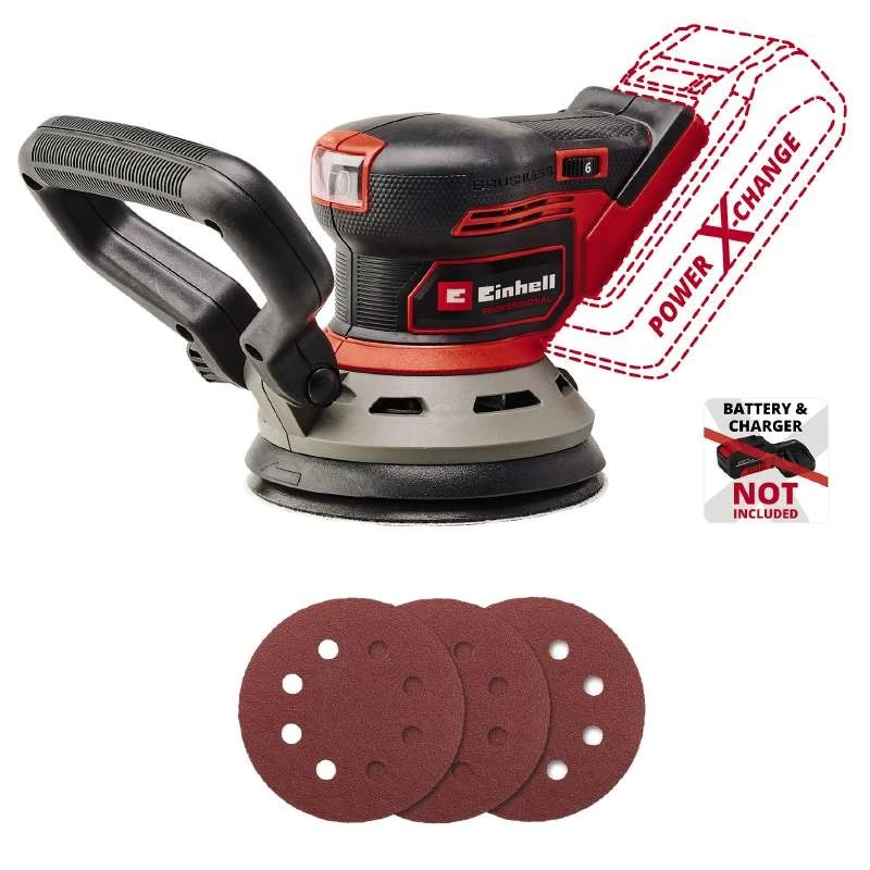 Шліфмашина ексцентрикова акумуляторна Einhell Professional TP-RS 18/32 Li BL - Solo PXC 18В безщітко - 2