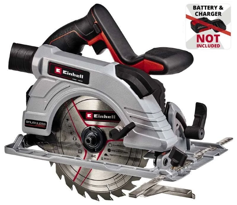 Пила дискова акумуляторна Einhell Professional TE-CS 18/190LI BL PXC 18В 190х20мм 3.23кг без АКБ та