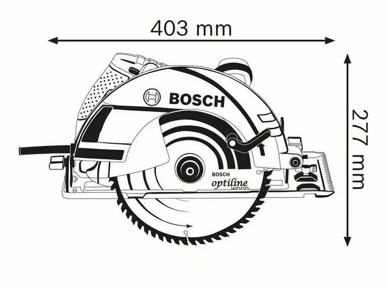 Пила дискова Bosch Professional GKS 235 Turbo 2050Вт 235мм 7.6кг - 2