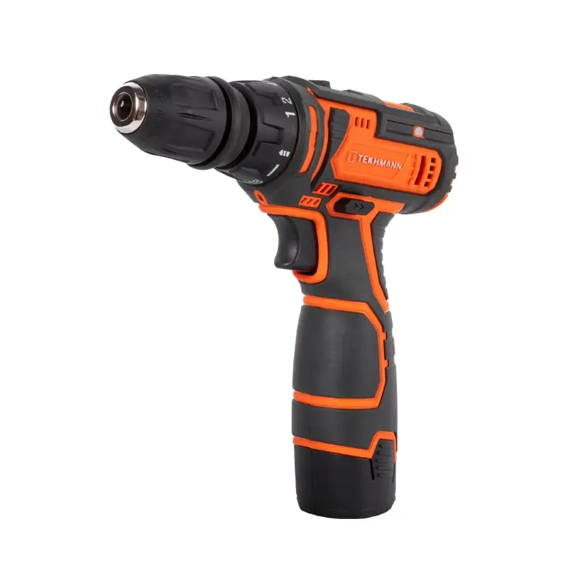Шурупокрут-дриль акумуляторний Tekhmann TCD-12/2 BS Kit 12В 1х2А·год 30Нм 0-400·1400об/хв 1кг кейс з
