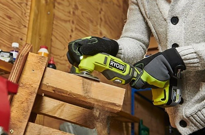 Багатофункціональний інструмент акумуляторний реноватор Ryobi ONE+ RMT18-0 18В 10000-20000об/хв кут - 2