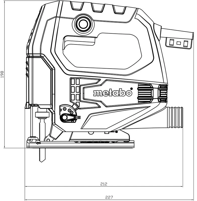 Лобзик Metabo STEB 65 Quick 450Вт 600-3000об/хв хід 18мм 1.9кг кофр - 2