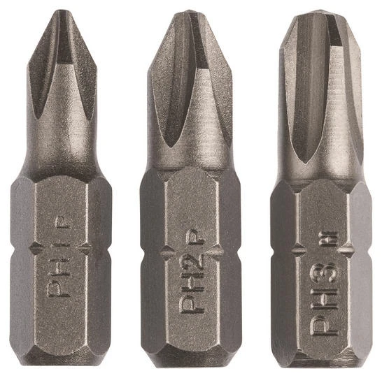 Біти Bosch набір: PH1, PH2, PH3, 25мм - 2