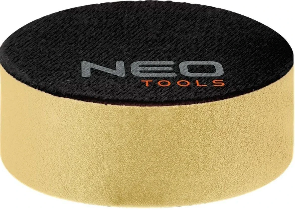 Диск полірувальний Neo Tools, губка м’яка, на липучці, 80x25мм