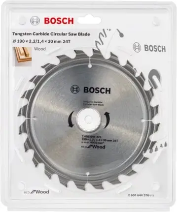 Диск пиляльний Bosch Professional optiline Eco, 190x30мм, 24T - 2