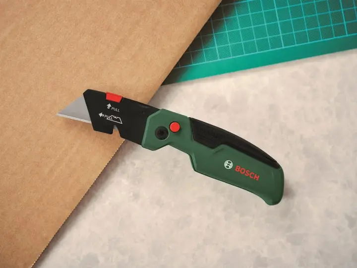 Ніж будівельний трапецієподібний Bosch, корпус двокомпонентний, 175x40x25мм - 2