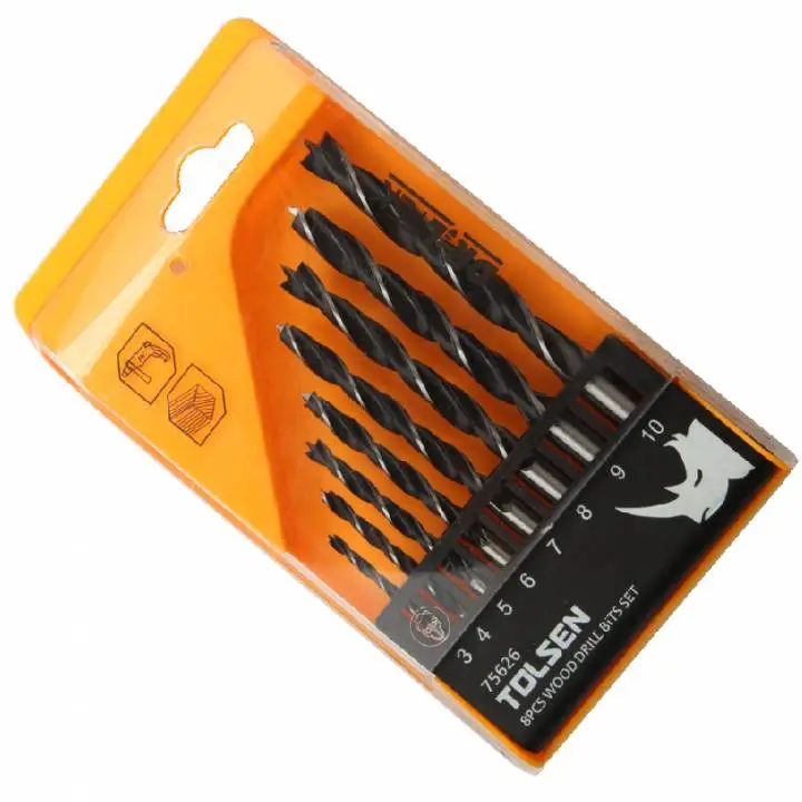Набір свердел по дереву Tolsen, 8шт, 3-10мм, кейс - 2