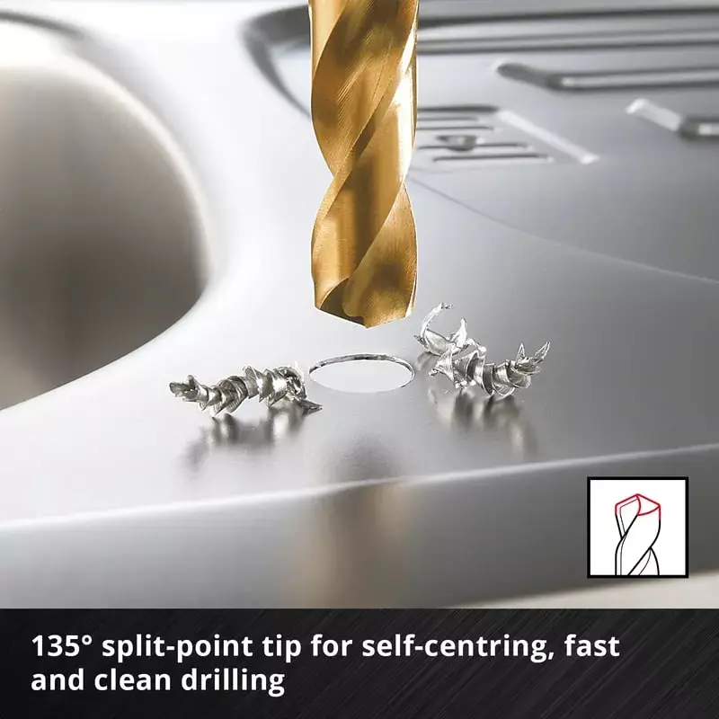 Набір свердел по металу Einhell, 19шт, 1-10мм, кейс - 2