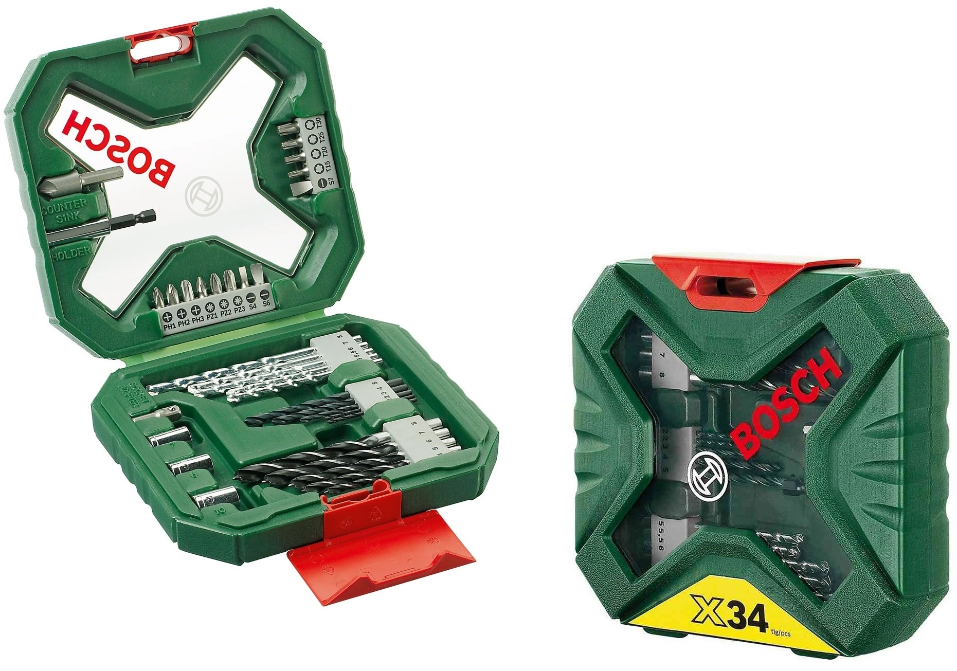 Набір свердел та біт Bosch Professional X-Line, кейс, 34шт - 2