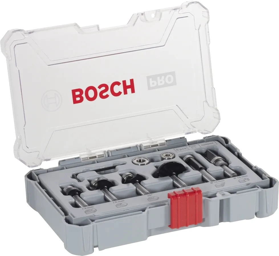 Набір кромкових фасонних фрез Bosch Professional 8мм 6шт - 2