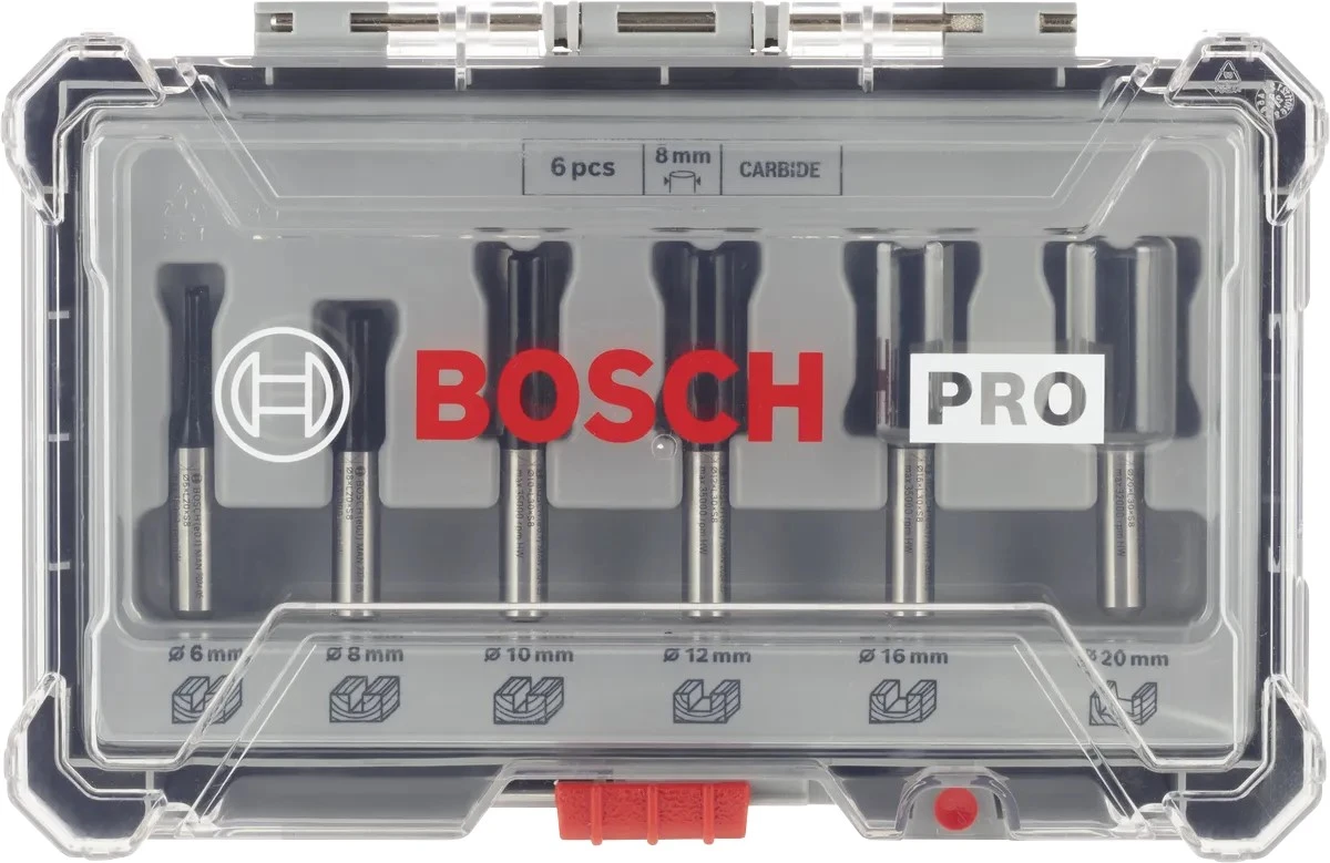 Набір пазових фрез Bosch Professional 8мм 6шт