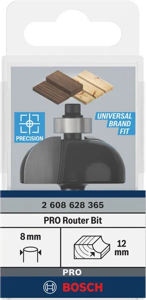 Фреза галтельна Bosch Professional Std S8 R12 D36.7 L16 - 2