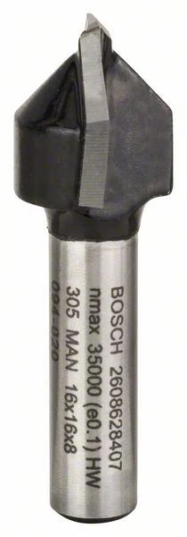 Фреза пазова V-подібна Bosch Professional V Std S8 D16 L16 90° - 2